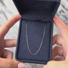 Vintage Platinum .7mm Glittering Box Adjustable Chain - Video showing the piece
