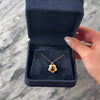 Vintage Italian 18k Yellow Gold 1.97ct Garnet Adorable Puffy Textured Flower Pendant - Video showing the piece