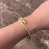 Vintage French 18k Yellow Gold Diamond Superb Horse Head Ribbed Wrap-Around Bracelet - Video showing the piece