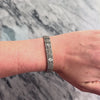 Antique 14k White Gold Old European Cut Diamond Stunning Openwork Panel Link Bracelet - Video showing the piece