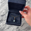 Vintage 10k Yellow Gold .63ct Opal Geometric Rainbow Drop Pendant - Video showing the piece