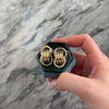 Vintage 14K Yellow Gold Doorknocker Stud Earrings - Video showing the piece