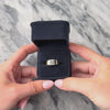 Vintage 14k Yellow Gold Onyx Funky Geometric Inlay Ring - Video showing the piece