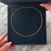 Vintage 18k Yellow Gold 1.3mm Fabulous Satin Wire Collar Chain - Video showing the piece