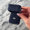Vintage 14k White Gold Old European Cut Diamond Sparkling Step Shoulder Ring - Video showing the piece
