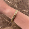 Vintage Italian Lightweight 14k Yellow Gold Intricate Textured C Link Bracelet - Video showing the piece