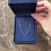 Vintage 14k White Gold .95mm Gleaming Everyday Cable Chain - Video showing the piece