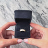 Vintage Platinum & 18k Yellow Gold Diamond Stunning Channel-Set Ribbed Wide Ring - Video showing the piece