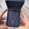 Vintage 14k White Gold Diamond Chic Lariat Station Necklace - Video showing the piece