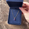 Vintage 14k Yellow Gold 1.62ct Amethyst Diamond Sweet Trio Bail Drop Necklace - Video showing the piece