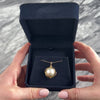 Vintage Large 14k Yellow Gold Mabé Pearl Glowing Sophistication Enhancer Pendant - Video showing the piece