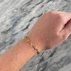 Vintage 14k Yellow Gold Long Geometric Cable Bracelet - Video showing the piece