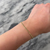 Vintage Italian 14k Yellow Gold Sleek Serpentine Link Bracelet - Video showing the piece