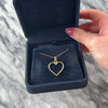 Vintage 18k Yellow Gold Open Heart Charm / Pendant - Video showing the piece