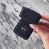 Estate 10k White Gold Blue Sapphire Diamond Simple Ring - Video showing the piece