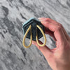 Vintage Italian Large 18k Yellow Gold Sparkling Hoop Earrings - Video showing the piece
