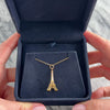 Vintage French 18k Yellow Gold Dimensional Eiffel Tower Charm / Pendant - Video showing the piece
