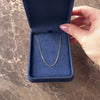 Vintage Italian 14k Yellow Gold 0.7mm Dainty Box Chain - Video showing the piece