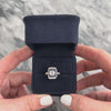 Vintage 18k White Gold [Custom Carat] Spectacular Sparkling Shield Ring - Video showing the piece