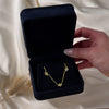 Vintage 18k Yellow Gold .50cttw Diamond Quatrefoil Station Necklace - Video showing the piece