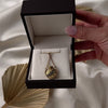 Large Antique 14k Yellow Gold Pearl Miniature Bottle Pendant - Video showing the piece