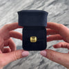 Vintage 18k Yellow Gold Bold Pebbled Square Signet Ring - Video showing the piece
