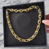 Vintage Italian 14k Yellow Gold Fabulous Chic Link Substantial Necklace - Video showing the piece
