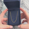 Vintage 18k Yellow Gold .7mm Sleek Wheat Link Chain - Video showing the piece