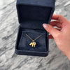 Vintage 14k Yellow Gold Adorable Brushed Puffy Elephant Charm / Pendant - Video showing the piece