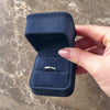 Vintage Belais 18k White Gold Sleek Geometric Faceted Band Ring - Video showing the piece