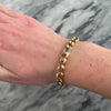 Vintage Italian 18k Yellow & White Gold Diamond Stunning Curb Link Bracelet - Video showing the piece
