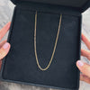 Vintage Italian 14k Yellow Gold 2.7mm Dimensional Paperclip Link Chain - Video showing the piece