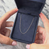 Estate 14k White Gold .9mm Dainty Cable Chain - Video showing the piece