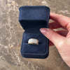 Vintage 14k Yellow & White Gold Diamond Ribbed Pavã© Dome Band Ring - Video showing the piece