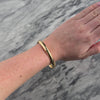 Vintage 14k Yellow Gold Glamorous Gleaming Classic Bangle Bracelet - Video showing the piece