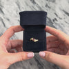 Vintage 18k Yellow Gold Ruby Diamond Wavy Sparkling Channel Ring - Video showing the piece