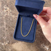 Vintage Portuguese 19k  Gold 2.05mm Sleek Classic Curb Chain - Video showing the piece