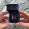 Vintage Heavy 18k Rosy Yellow Gold 25ct Amethyst Substantial Cocktail Ring 5.75