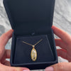 Vintage 14k Yellow Gold Gold Vein Quartz Nugget Framed Pendant - Video showing the piece