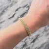 Vintage 14k Yellow Gold 3.48cttw Diamond Timeless Milgrain Line Bracelet - Video showing the piece