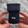 Vintage Heavy 18k Yellow & White Gold Diamond Spectacular Wavy Wrap Band Ring - Video showing the piece