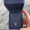 Estate 14k Yellow Gold .54cttw Citrine Amethyst Pink Quartz Pink Tourmaline Diamond Artistic Multi-Cut Cluster Necklace - Video showing the piece