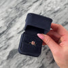 Vintage 14k Yellow Gold Ruby Diamond Tall Floriform Ring - Video showing the piece
