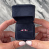 Vintage 14k White Gold [Custom Carat] Vibrant Sparkling Line Ring - Video showing the piece