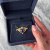 Antique Murrle, Bennett & Co. 15k Yellow Gold 5ct Amethyst Pearl Heart Pendant - Video showing the piece