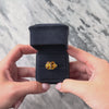 Vintage 10k Yellow Gold 13.04cttw Citrine Bright Floriform Cluster Ring - Video showing the piece