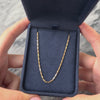 Vintage 18k Yellow Gold 1.2mm Lovely Faceted Bar Link Chain - Video showing the piece