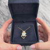 Vintage 10k Yellow Gold 4.38ct Jade Peridot Happy Frog Slide Pendant - Video showing the piece