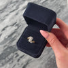 Vintage 14k Yellow Gold Diamond Floral Flowing Bypass Ring - Video showing the piece