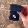 Vintage 14k White Gold Diamond Unique Engraved Sparkling Cluster Ring - Video showing the piece